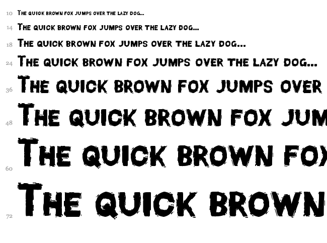 Dead Font Walking font waterfall